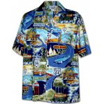 Pacific Legend Modrá havajská košile s motivem Route 66 – Hledejceny.cz