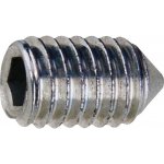 Červík s hrotem M4x6 Imbus, tvrdost H45, zinek bílý, 10ks – Hledejceny.cz