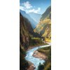 Tapety AG Design FTNV-2943 Fototapeta na zeď Hory rozměry 90 x 202 cm