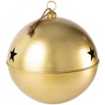 Jolipa J-Line by Jolipa Zlatá antik kovová ozdoba rolnička se šňůrkou Baub Xmas XL - Ø 80*90 cm - J-Line by – Hledejceny.cz