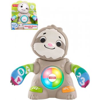 Fisher-Price Baby Linkimals lenochod mluvící naučný na baterie Světlo Zvuk