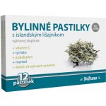 MedPharma BYLINNÉ PASTILKY Bez cukru s islandským lišejníkem 12 ks – Zboží Dáma
