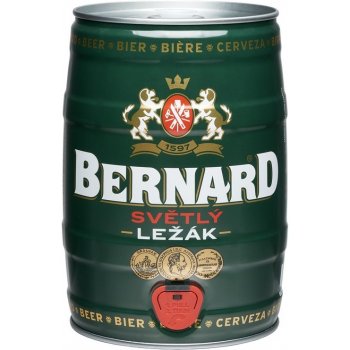 Bernard světlý ležák 11° 4,5% 5 l (sud)