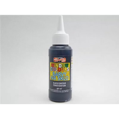 Barva na sklo KOH-I-NOOR 60 ml černá – Zboží Dáma