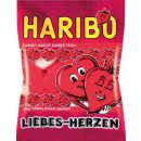 Haribo Liebesherzen želé cukrovinky s ovocnou příchutí s pěnovým cukrem 100 g