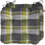 LIVARNO home Valencia káro/zelená/šedá 40 x 43 cm, 2 kusy – Zboží Mobilmania