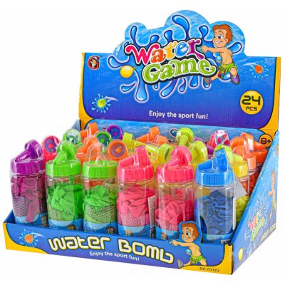 MAC TOYS Vodní bomby barevné balónky na vodu set v dóze 6 barev m60625 – Hledejceny.cz