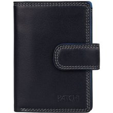 Patchi Kožená mini peněženka RFID 3001022.61.30 modrá / multicolor