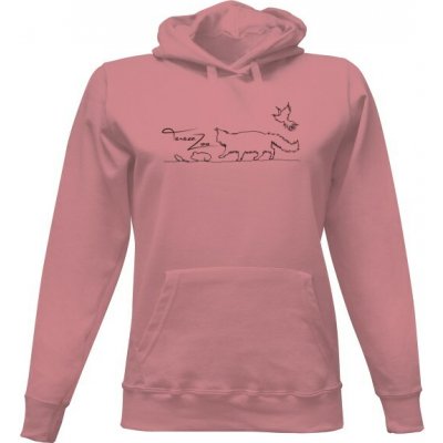 Dámská mikina s kapucí s potiskem TerezaZoo dámské dámské Pastelově růžová – Zboží Mobilmania
