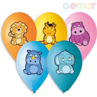 Gemar Balónky nafukovací 30cm potisk ZVÍŘÁTKA set – Zboží Dáma