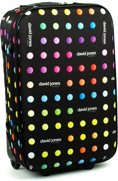David Jones 1008 kufr černý barevný potisk 45x26x74 cm od 950 Kč -  Heureka.cz
