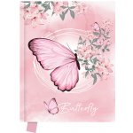 Junior Památník 14x18cm 80listů čistý Butterfly motýl – Hledejceny.cz