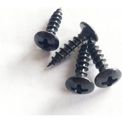 Vrut 3,5x16 černý s půlkulatou hlavou – Sleviste.cz