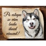 Sport hobby Cedulka Aljašský malamut Po vstupu 15 x 11 cm – Zbozi.Blesk.cz