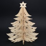 Amadea Dřevěný 3D stromek výška 20 cm – Hledejceny.cz