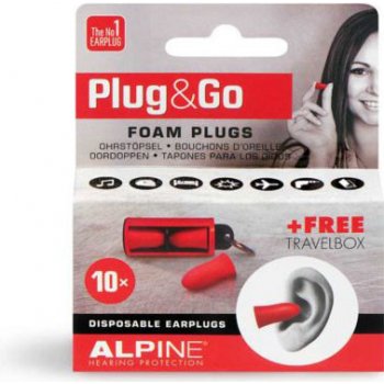 Alpine Plug and Go Špunty do uší 33 dB 5 párů