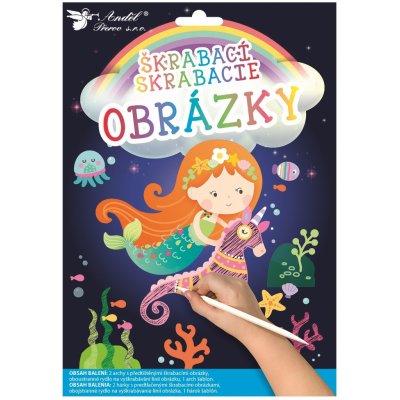 Anděl Přerov Vyškrabávací obrázky Mořská panna 2 archy – Zbozi.Blesk.cz