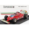 Model Brumm Ferrari F1 312t5 N 2 Brazilian Gp 1980 Gilles Villeneuve With Driver Figure Red 1:43