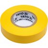 Stavební páska YATO Elektrikářská páska 15 mm x 20 m žlutá