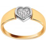 iZlato Forever Briliantový prsten z kolekce Diamond heart 0.040 ct BSBR105 – Zboží Mobilmania