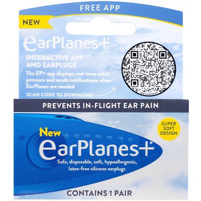 EarPlanes špunty do letadla velké -20 dB 1 pár – Sleviste.cz