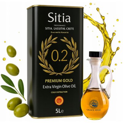 Sitia PREMIUM GOLD olivový olej Extra panenský 5 l – Zboží Dáma