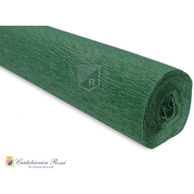 Italský krepový papír Cartotecnica Rossi 140g (50 x 250cm) - lesní zelená 961 – Sleviste.cz