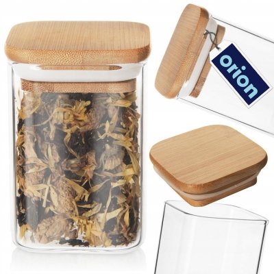 Orion Dóza hranatá sklo / bambus 0,25 l – Sleviste.cz