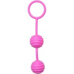 Easytoys Horizontal Ribbed Geisha Balls - Pink Easytoys Geisha Collection – Zboží Mobilmania