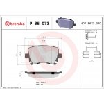 Sada brzdových destiček BREMBO P85073 | Zboží Auto