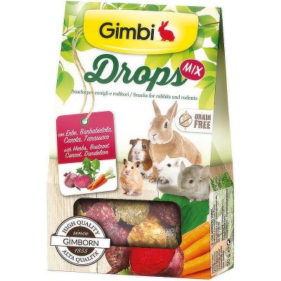 GIMBI DROPS Hlodavec polní bylinky 50 g – Zboží Mobilmania