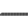 Branka Prolenta Maison Exclusive Set plotového dílce WPC 1657 x (105–186) cm černý