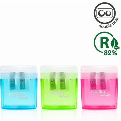 Ořezávátko Spoko 0385 dvojité, s víkem a kontejnerem – Sleviste.cz