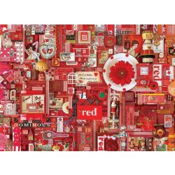 Cobble Hill Barvy duhy: Červená 1000 dílků