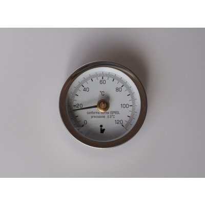 Steno teploměr bimetalový DN63/50 mm, 0-120°C, 1/2" zadní – Hledejceny.cz