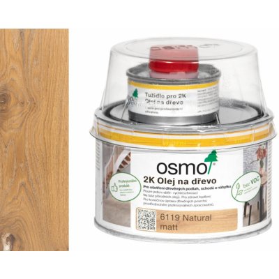 Osmo 6119 2K olej na dřevo 0,375 l Natural – Sleviste.cz