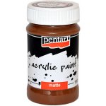 Pentart Akrylová barva matná 100 ml Světle hnědá – Sleviste.cz