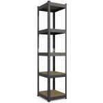 Tvujregal Regál Economy 180 x 40 x 40 5 polic černý – Zboží Mobilmania
