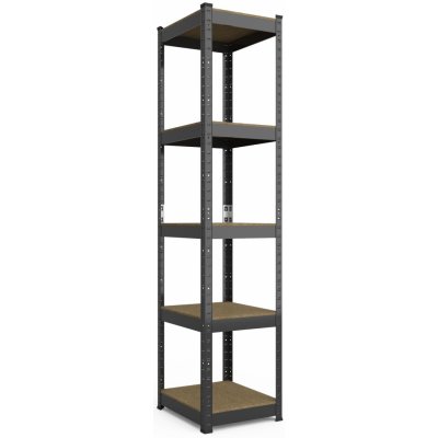 Tvujregal Regál Economy 180 x 40 x 40 5 polic černý – Zboží Mobilmania
