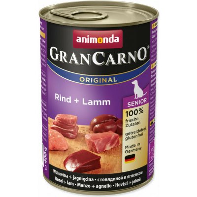 Animonda Gran Carno Senior hovězí & jehně 400 g – Zbozi.Blesk.cz