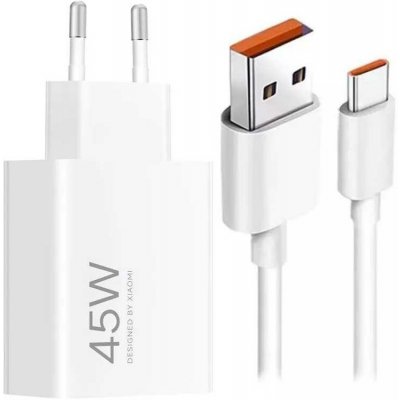Xiaomi MDY-17-EF USB-A 45W + USB-C kabel White – Zbozi.Blesk.cz