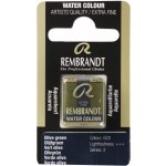 Rembrandt akvarelová barva v půlpánvičce 620 Olive Green – Hledejceny.cz