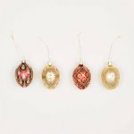 Sass & Belle Heirloom Oval vánoční ozdoba barevná – Hledejceny.cz