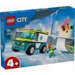 LEGO® City 60403 Sanitka a snowboardista – Zboží Mobilmania