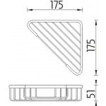 Nimco OP 101N -26 rohový mýdelník 135*135*33 mm – Hledejceny.cz
