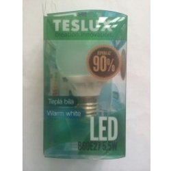 Teslux LED žárovka B60 5,5W 28SMD E27 keramik Teplá bílá