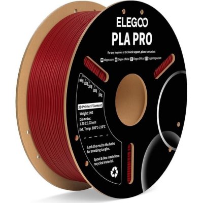 Elegoo PLA PRO 1,75mm 1 kg Burgundy Red 50.203.0190 – Zboží Živě