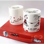 Pokladnička porcelánová - ona a on – Zboží Mobilmania