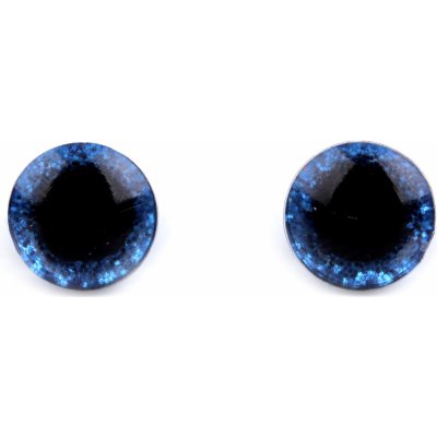 Glitrové bezpečnostní oči Ø10mm (Pár) Barva: Modrá safírová – Zboží Dáma