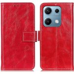 VSECHNONAMOBIL 110512 RETRO Peněženkový obal Xiaomi Redmi Note 14S červený – Zboží Živě